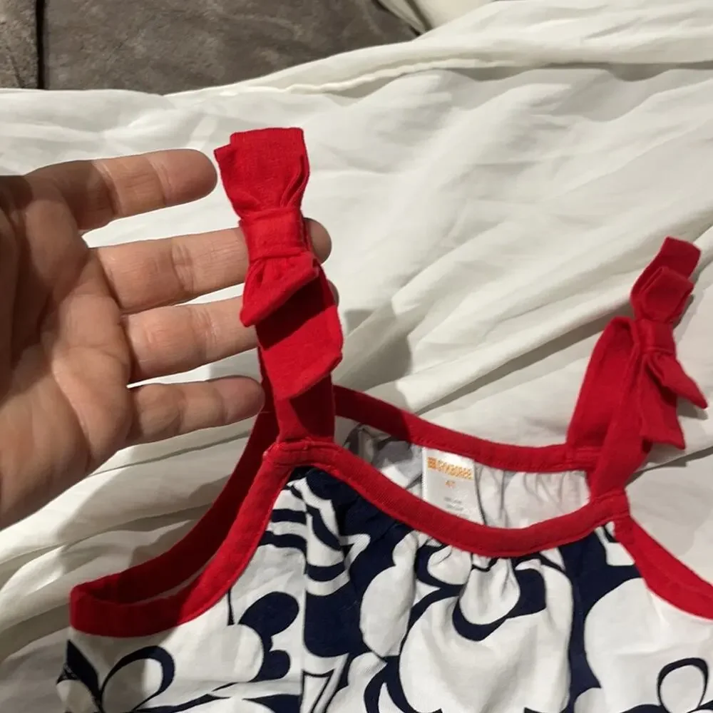 Gymboree 4t red white blue romper nwot